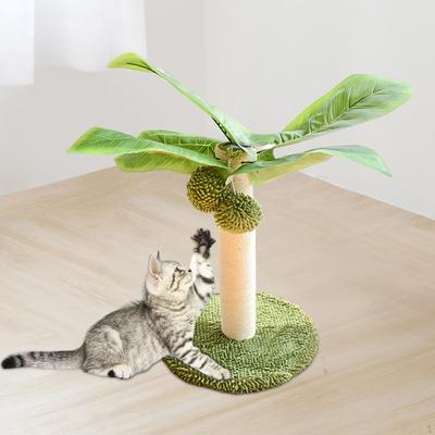 Cat Scratching Tool, Vertical Scratcher Carpet 18 Inch Tall Tree Hanging Ball for Climbing