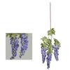 Silk Fabric Artificial Wisteria Branch Shape Fake Flower Vine Wisteria Flower Branch  Party Event