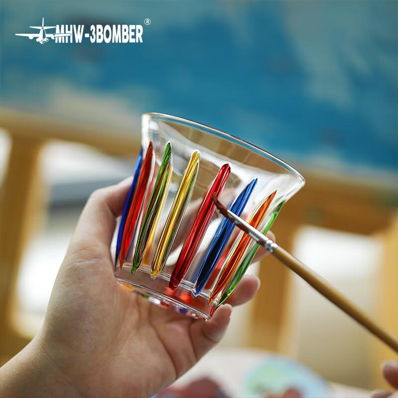 MHW-3BOMBER Bomber [Gift] Coffee Glass Cup, Australian White Cup, Latte Cup, Water Cup, Dirty Cup, Hand-Painted