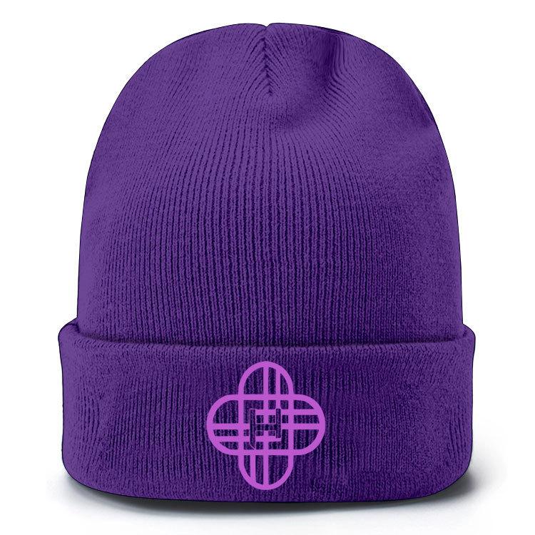 Kinder Jungen Mädchen Dämonenjäger Rumi Zoey Mira Derpy Bedruckte Strickmütze Faden Samtmütze Herbst Winter Warme Strickmütze