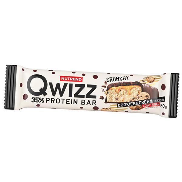 

Протеїновий батончик, Qwizz Protein Bar, Nutrend 60г (14119021) 60g Cookie crem
