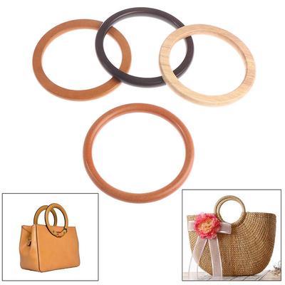 Wooden Bag Handle for Handcrafted Handbag Totes Diy Bag Accessories Parts Hanger