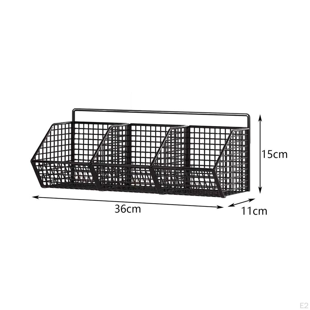 2 Pieces Hanging Wall Organizer Minimalist Fruit Basket Cabinet Storage