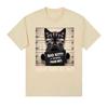 Mugshot for Cat Lover Cat Mom Cat Dad Graphic Tee Shirt Unisex Women Short Sleeve Cotton T Shirts Fashion Gothic T-shirt Streetwear