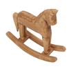 Rocking Horse Decor Handcrafted Pine Horse Ornaments Wooden Horse Toy for Bedside Table Bookrack