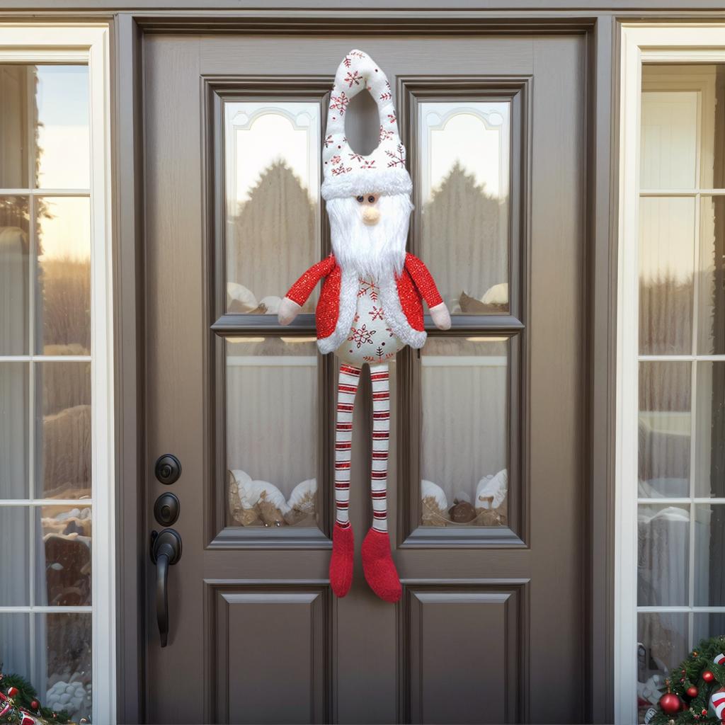 Christmas Door Hanging Ornament Long Leg Doll Hanging Decoration For Tree Holiday Party Decoration Indoor and Outdoor