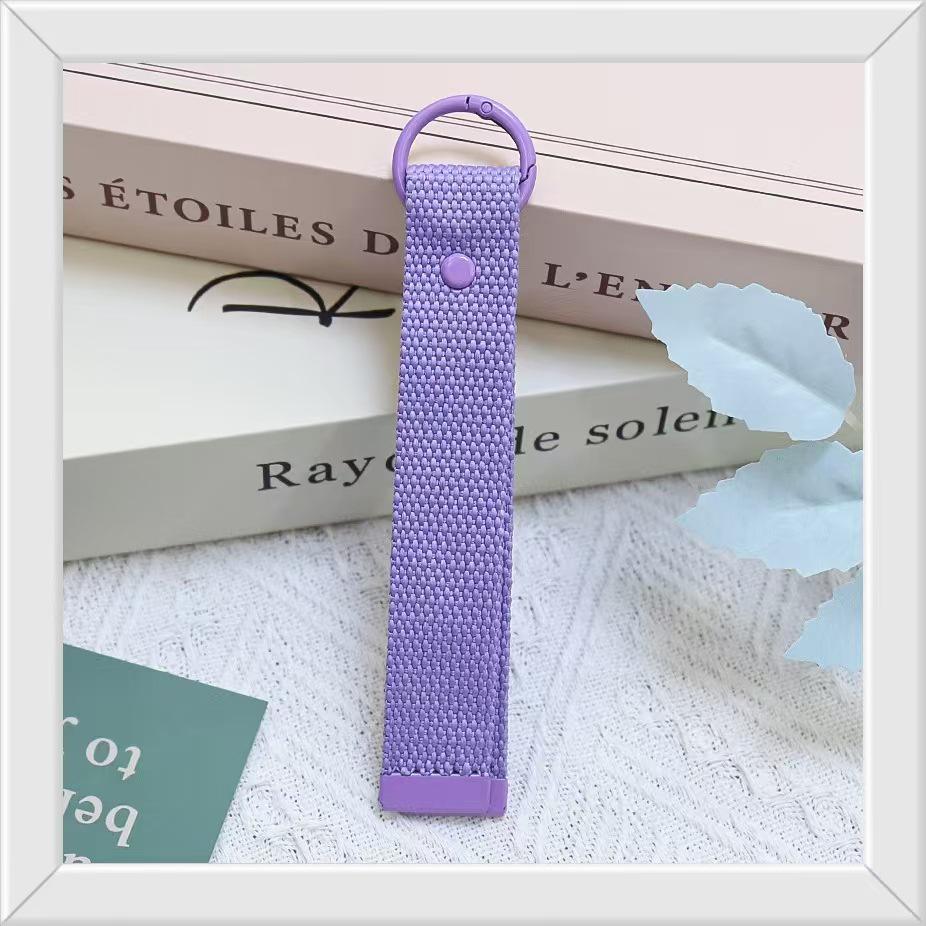 Colorful Korean Embroidered Polyester Lanyard Keychain
