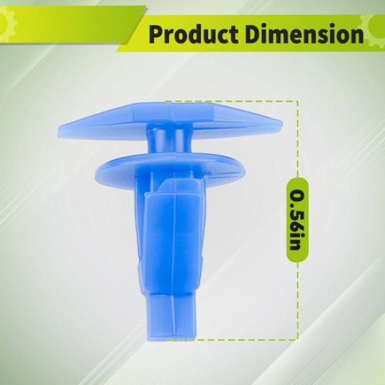 For Nissan Altima Blue Weatherstrip Retainer Clips PF-C247 10x6mm 100pcs