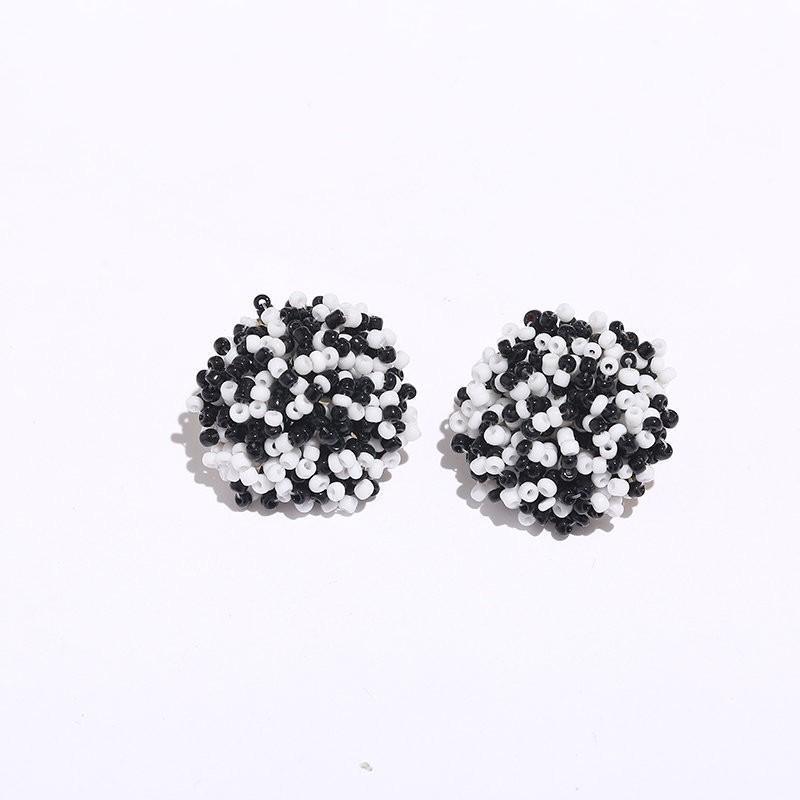 Böhmische handgefertigte Perlenohrstecker für Frauen Ethnische geometrische Pendientes Mujer Boho Ohrringe Modeschmuck Boucles D'Oreille