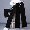 Women's High,Waisted Loose Flannel Pants With Thickening Design For Slimming Effect