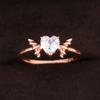 Hot Sale, Beautiful Creative Micro-inlaid Zircon Love Ring Women's Personalized Creative Ring Jewelry