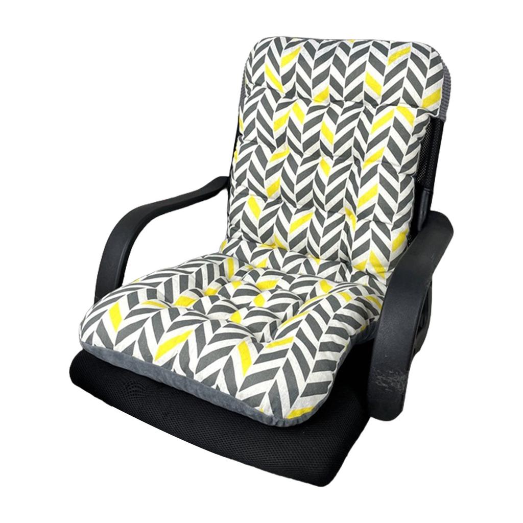 Soft High Back Chair Cushion with Elastic Straps for Garden Patio or Office Seating 40x80CM