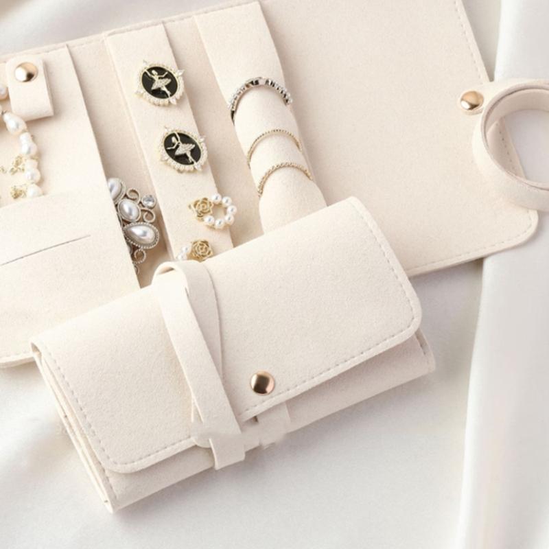 Verpackungsbeutel Reisetasche Aufbewahrungstasche Elegante Schmuckverpackungstasche Schmuckrollen Tasche Schmuck-Display-Tasche für Schmuck
