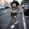 Men's T-shirt Set Summer Fashion Creative 3D Printed Pattern Size 23 Printed Shorts Short Sleeved Combination Casual Two-piece S