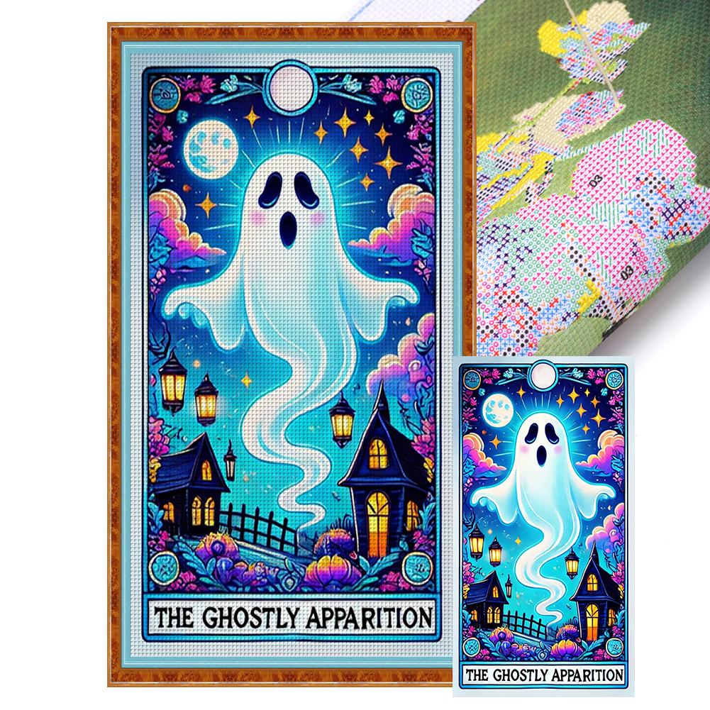 

Полная вышивка эко-хлопковая нить 11CT напечатанная вышивка крестом Хэллоуин 40x70см 1