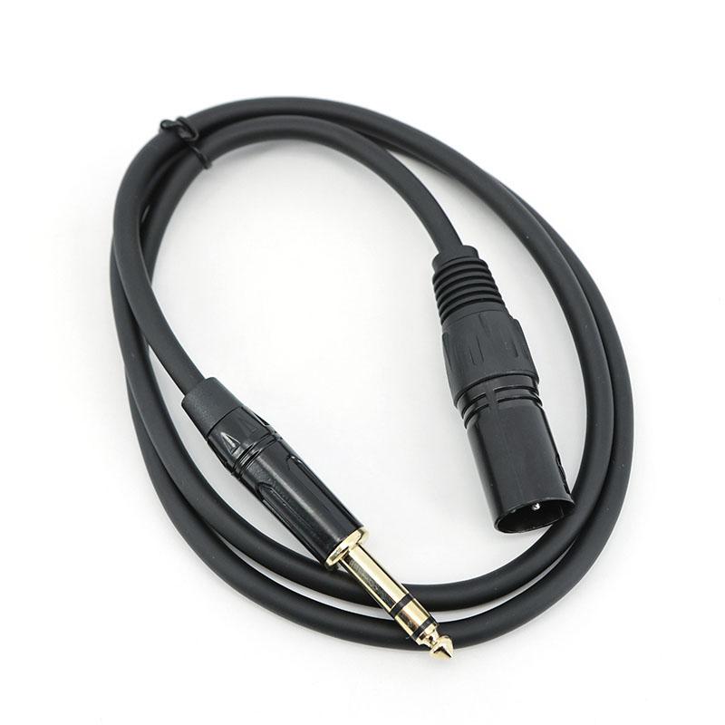 6.35mm 6.5 Jake 3pole Stereo Male Plug Connector Cable to Microphone XLR male Audio 3Pin Speaker XLR for HDTV DVD 1m/1.8m/3m