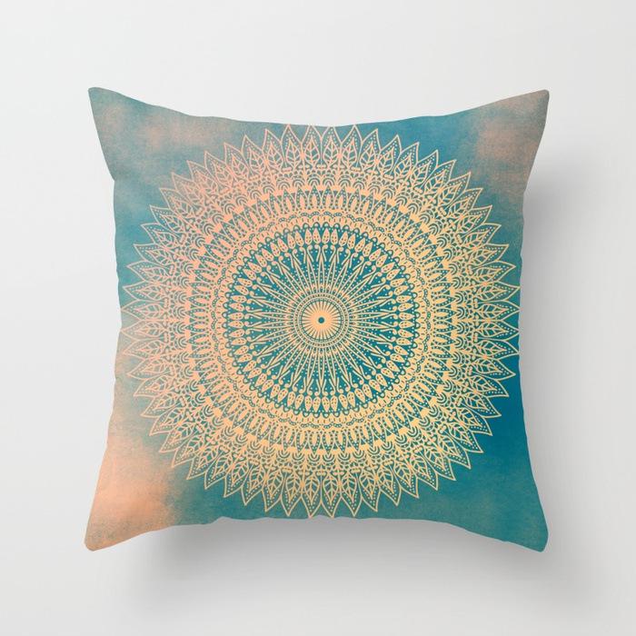 New Mandala Series Ethnic Theme Polyester Pillow Case Cushion Exotic
