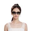 Chanel Temple Logo Logo Decoration Cat Eye Sunglasses Women's Black