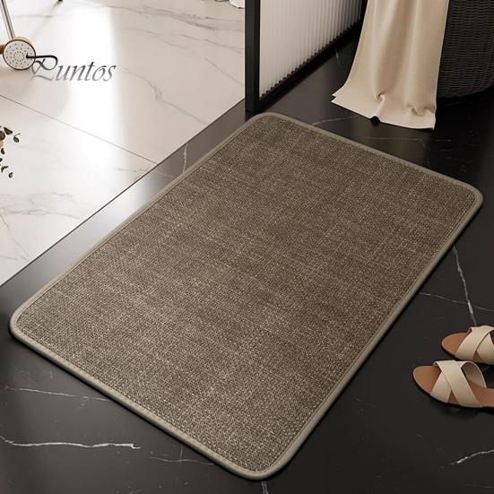 Bathroom Floor Mat Non-Slip Quick Dry Easy To Clean Soft Absorbent Shower Rug Bathrooms Kitchens Laundry Accessories