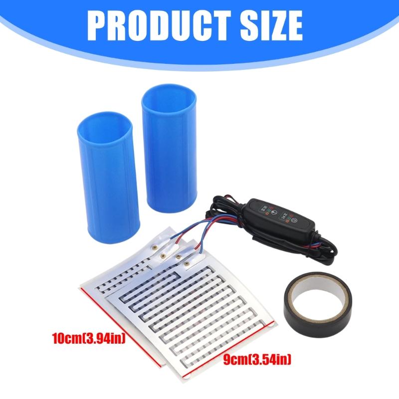 Energy Efficient Heated Handlebar Covers Heated Hand Grips For Motorcycles Snowmobiles With Waterproof Acrylic Material