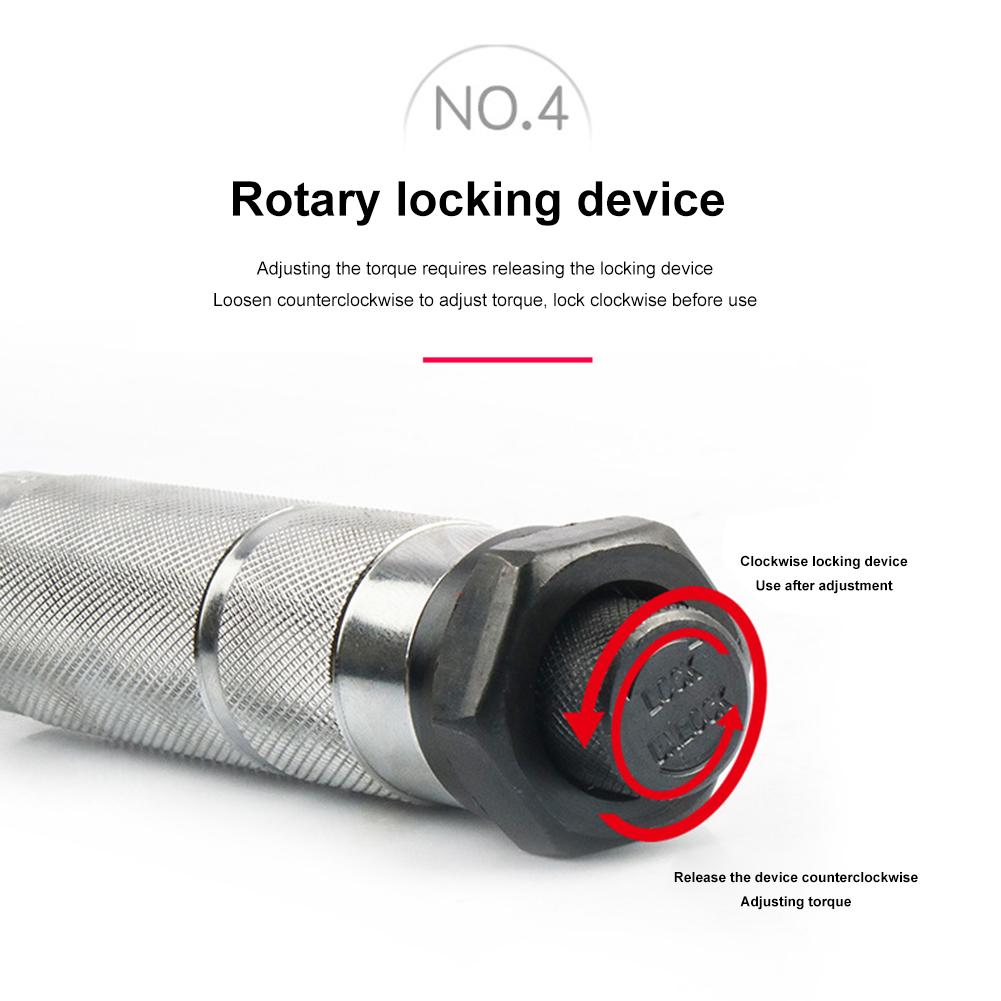 1/2 Square Drive Torque Wrench 10-150N.m Two-way Ratchet Key Accuracy 4% Precise Ratchet Wrench Car Bike Repair Hand Tools