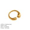 Emanco European and American Ins-Style Internet Celebrity New Stainless Steel Ring, Fashionable Niche Design, Versatile Open Ring, Direct Sales