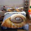 Golden Spiral Shell Bedding Duvet Cover Sets Duvet Covers Pillowcases Gifts (1 * Duvet Cover 2 * Pillowcases, Without Duvet Insert)