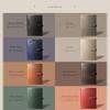 BLUE SINCERE System Planner, A5 Size, Genuine Leather, 6-Ring Binder, Cowhide Leather, Vegetable