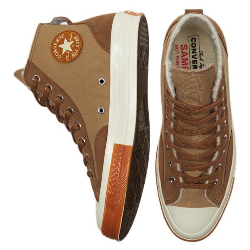 Converse Chuck Taylor All Star 1970s Trendy Versatile High-Top Espadrilles Unisex Brown