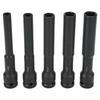 5pcs Wrench Hex Socket Head 1/2 Inch Drive Adapter Spanner Converter 8-14mm Square Hole Connector For Wrench Hand Tools