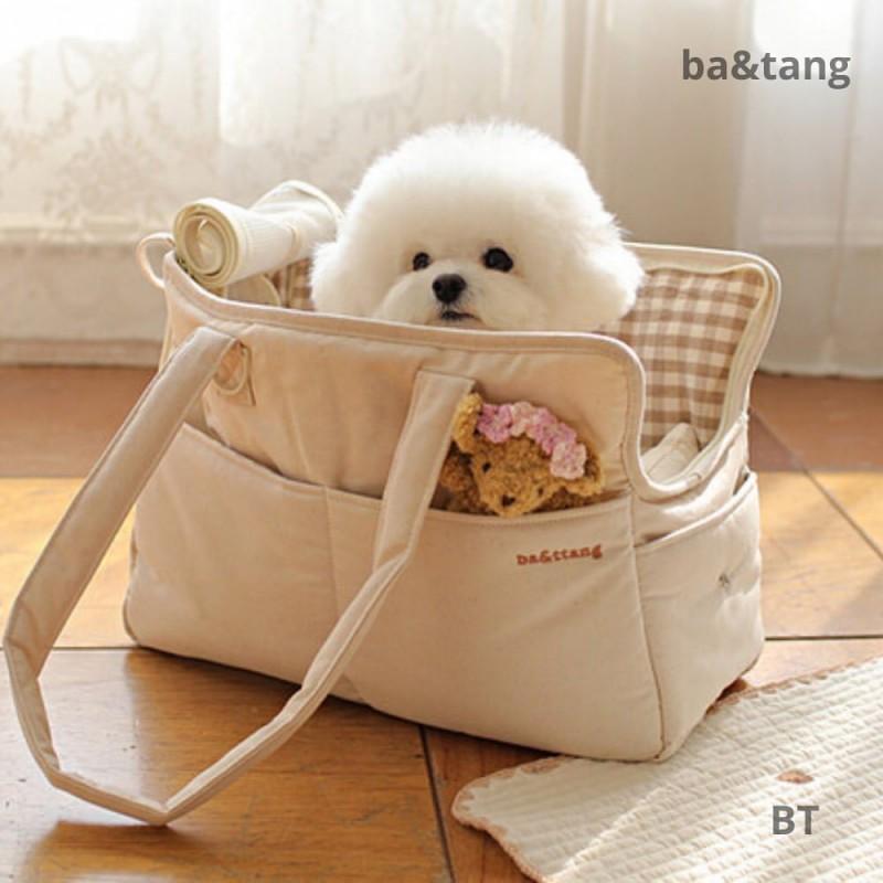 Portable Pet Carrier Bag Cats Dogs Cotton Linen Shoulder Crossbody Handheld Travel Winter