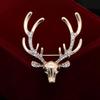 Deer Head Brooch with Antlers, Suitable for Wearing On Clothing