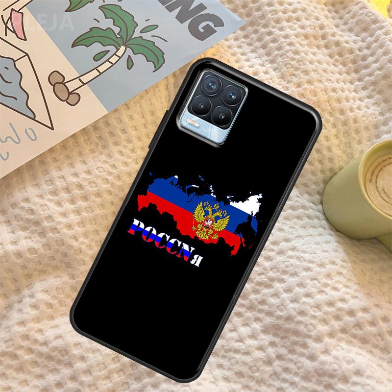 

poccnr russia flag Case For OnePlus 10 Pro 9 Pro Nord2 8T 9R Cover For Realme GT Neo 2 3 8 9 Pro Plus 8i 9i Realme 7Pro