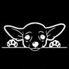 Lykx Cute Chihuahua Dog Car Sticker Exterior Accessories Vinyl Decals for Trucks Vans SUV Windows Walls Cups Laptops