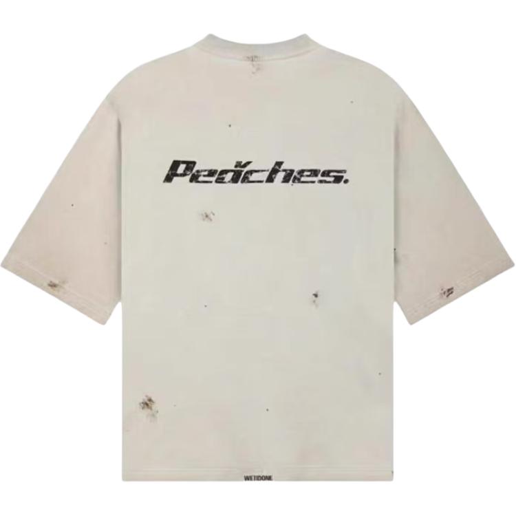 WE11DONE Minimalist Casual Comfortable Round Neck Short Sleeve T-Shirt Men tops WD-TT1-25-912-U-BG