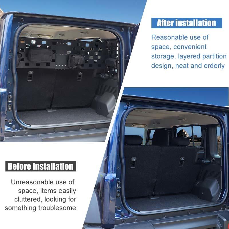 Car Tailbox Combination Expansion Bracket Shelf Side Frame For Suzuki Jimny 2019 Up 4-Door Version Metal Car Accessories