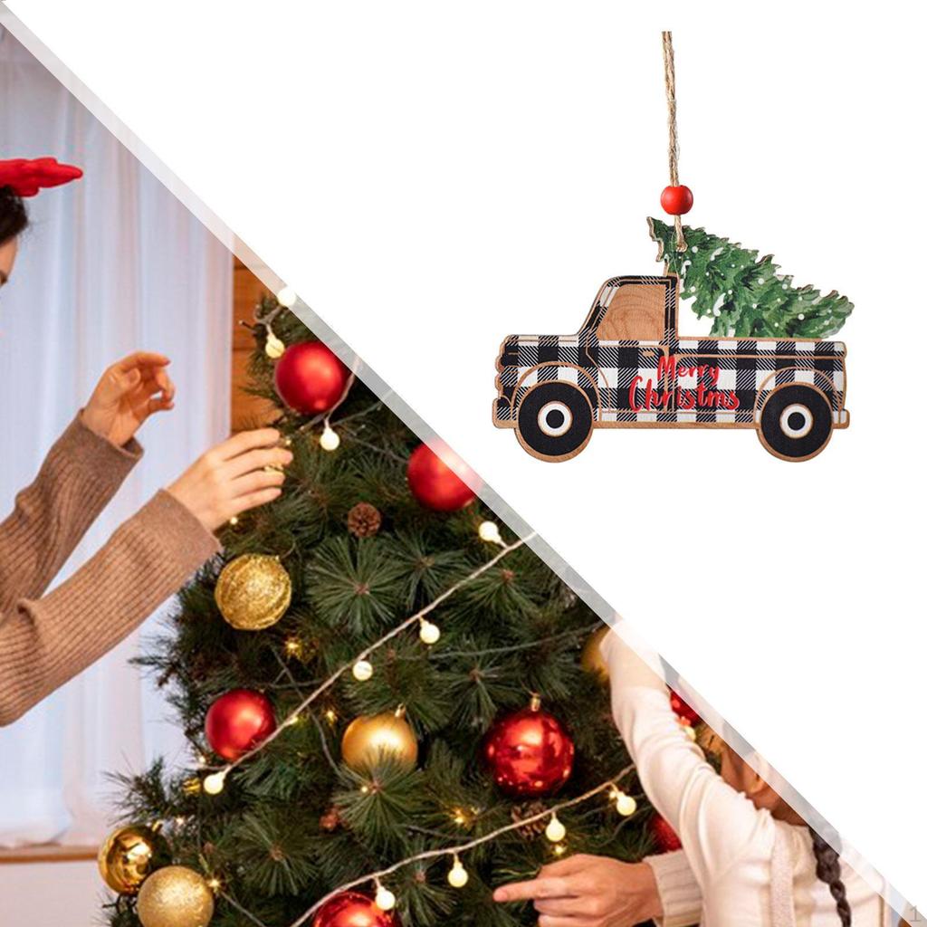 Auto Hängeschmuck Geschenke, Weihnachten Fahrzeug Holzschmuck, LKW für