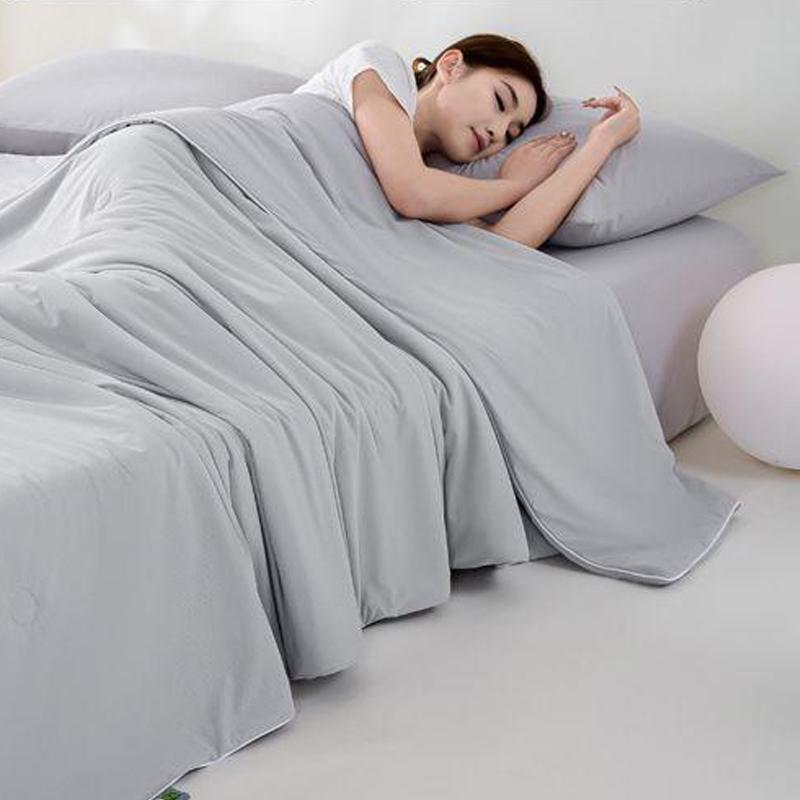 

Летнее прохладное удобное одинарное тонкое одеяло, машинная стирка, одеяло-кондиционер, офисное одеяло для сна, покрывало для дивана, одеяло с охлаждающим эффектом 150X200CM серый