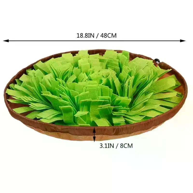 Pet Snuffle Mat For Dogs, Interactive Feed Game For Boredom, Encourages Natural Foraging Skills For Cats Dogs Bowl Travel Use