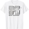 MTV Music Television Gepardenmuster Logo Füllung T-Shirt