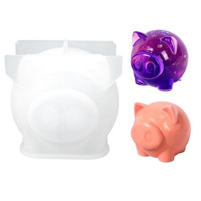 Silicone Candle Mold - 3D Piggy Soap Making Foodgrade DIY for Cake Decorating