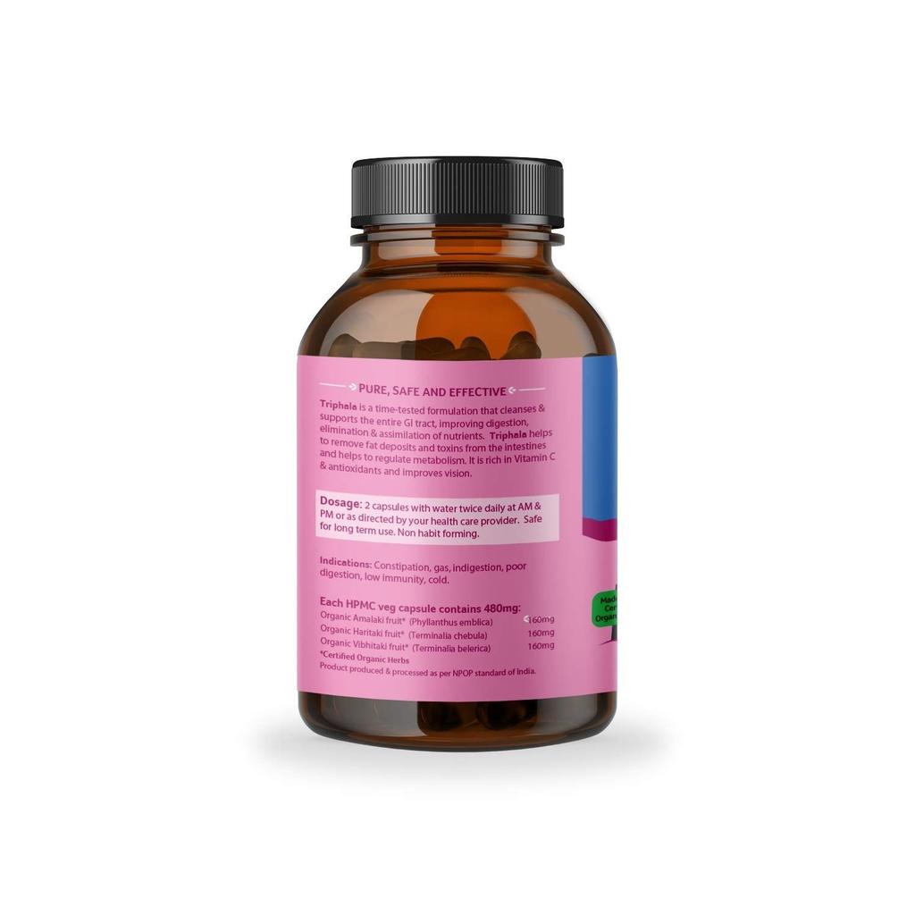 Трифала (180 кап, 480 мг), Triphala,  Organic India