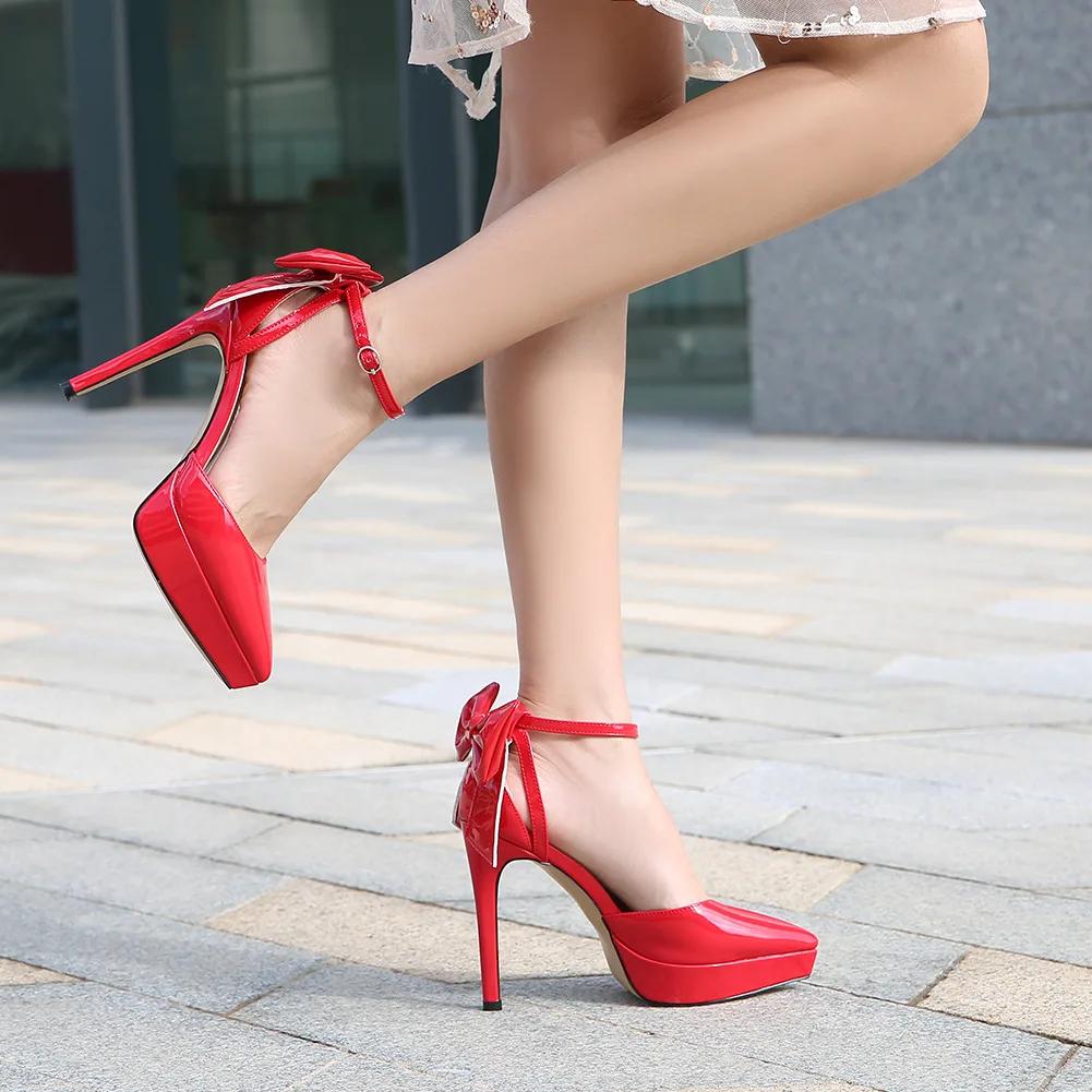 French 12cm High Heels for Women 2024 New Bow Sexy Shallow Mouthed Pointed Thin Heels for Women Shoes