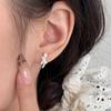 Sterling Silver Bow Ear Studs: Elegant Korean-Style Versatile Earrings for Women