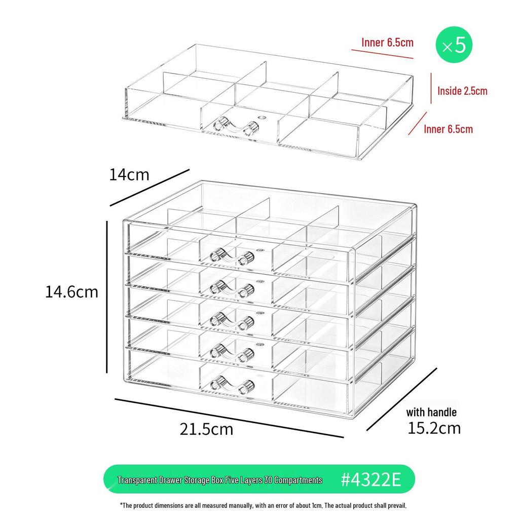 Clear Acrylic Jewelry Storage Box: Elegant Display for Earrings, Necklaces, and Accessories