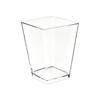 150 Pack Disposable Plastic Trapezoid Square Cups for Appetizers, Desserts, - Party Supplies