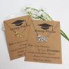 Fashion 2026 Year Graduation Pendant Necklace Minimalist Stainless Steel Gold Plated Gift for Students Jewelry Gift