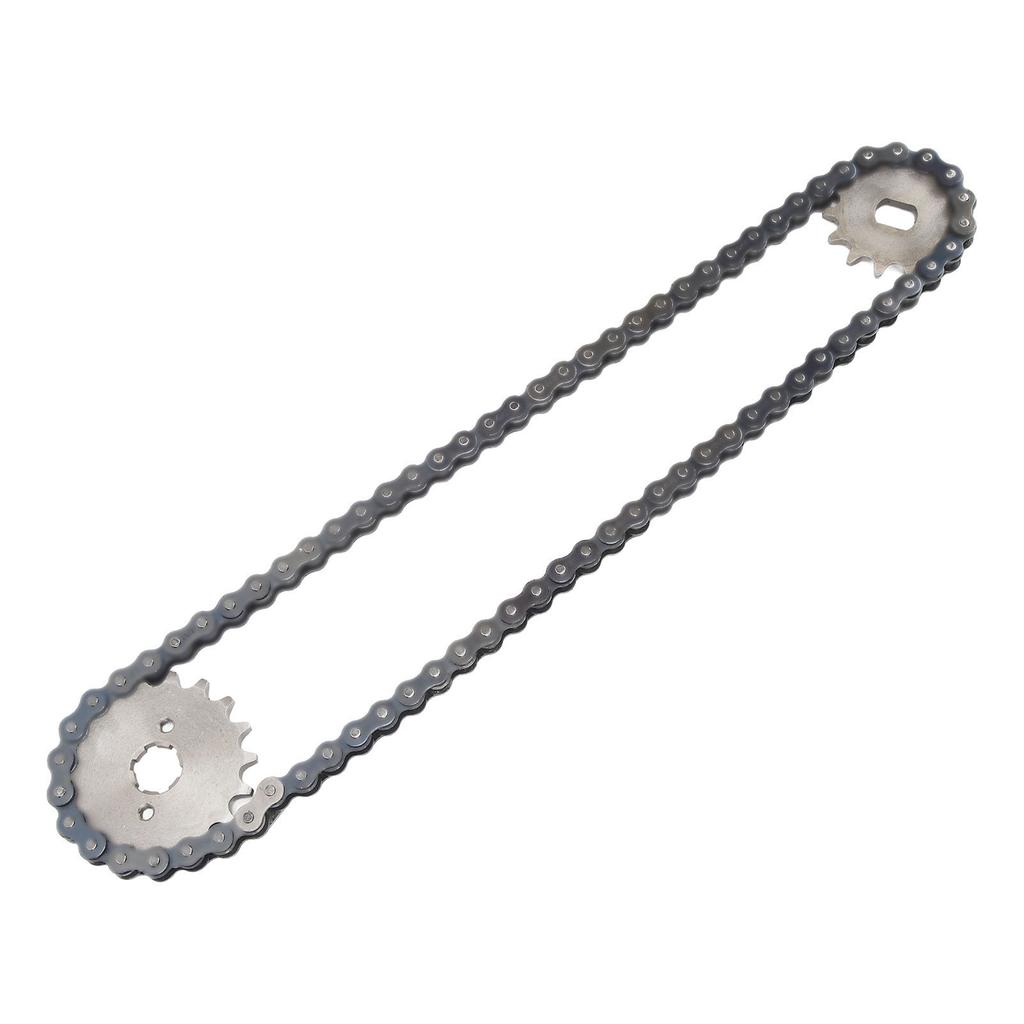 420 18T Front Engine Sprocket 420 60 Links Chain 14T Rear Sprocket Kit For DIY Scooter ATV Bike Motorcycle Bicycle