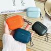 PU Leather Diamond Rhombus Pattern Earphone Case for AirPods Pro 3 & Airpods 4 ANC 3 2 1 Business Solid Color Protective Sleeve