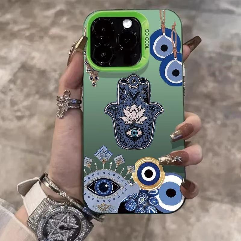 Blue Evil Eye Case for Apple iPhone 17 Air, iPhone 16 Pro, 15 Pro, and New 14 Pro